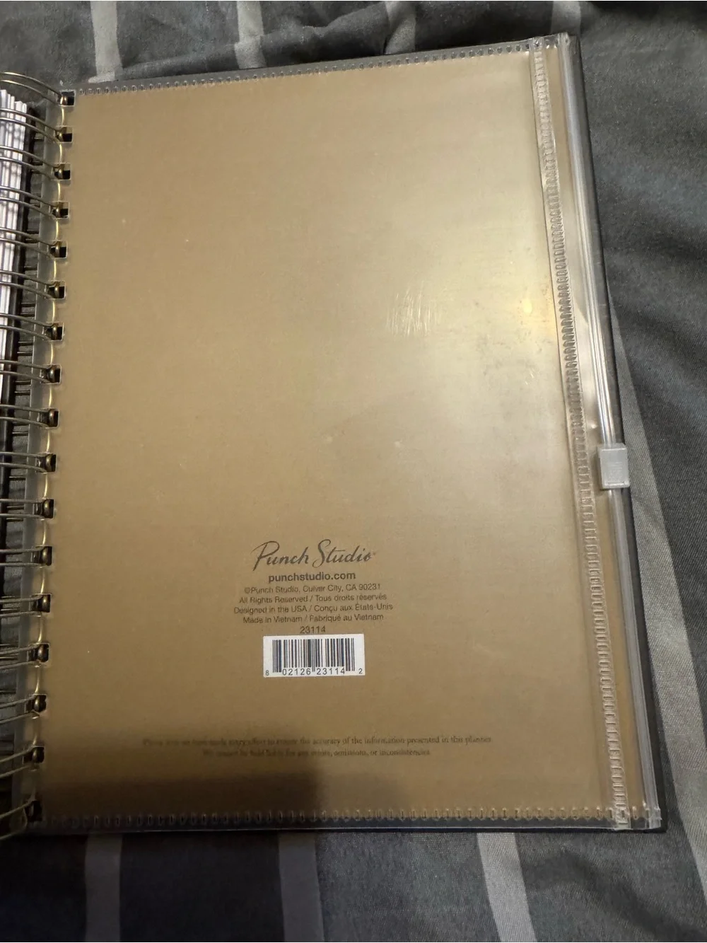 NEW Punch Studio Gold and Pink Floral Monthly & Weekly Planner